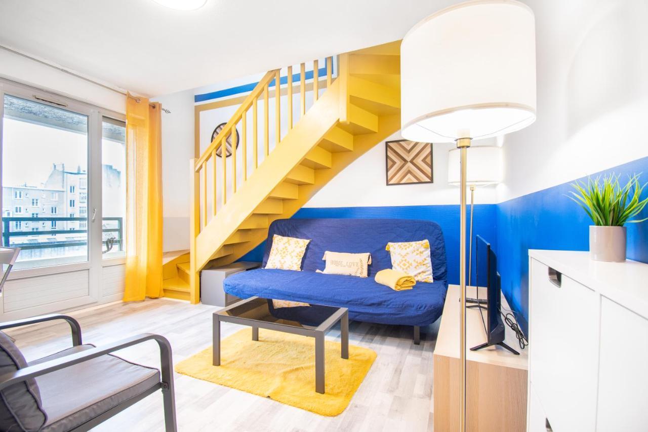 Charmant T2 Sur Ile De Nantes Avec Parking Et Balcon Bagian luar foto